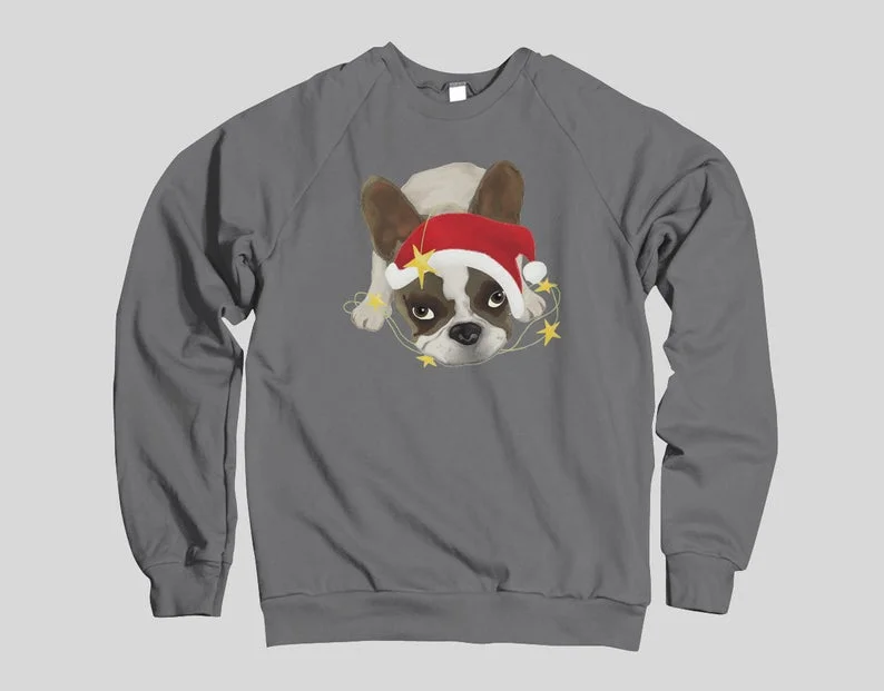 frenchie christmas sweater