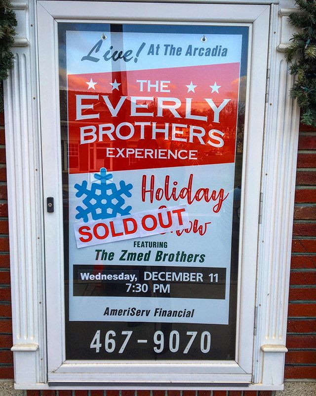 Sold out tonight! In beautiful Windber PA!
