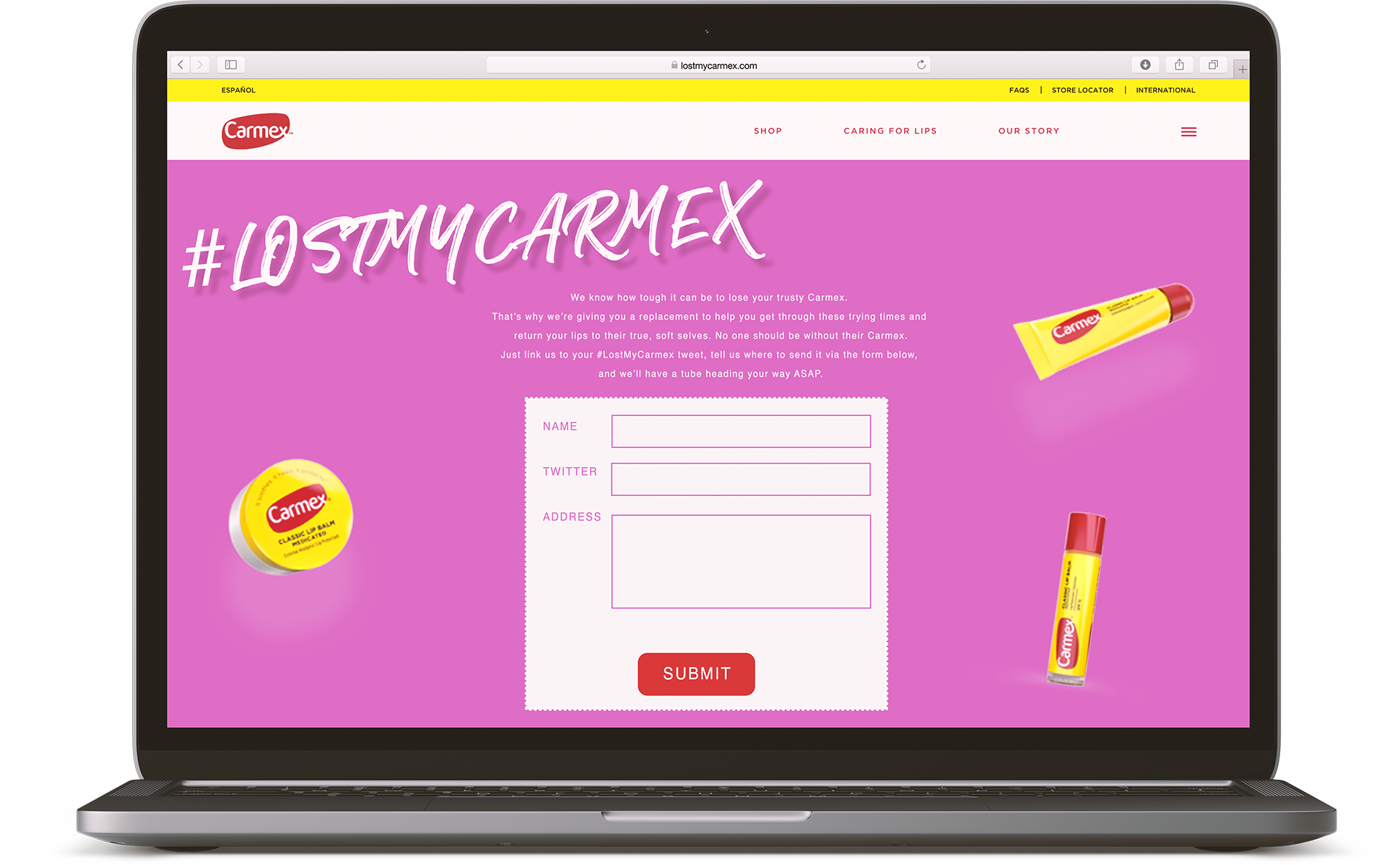 carmex microsite - Lauren Weiss