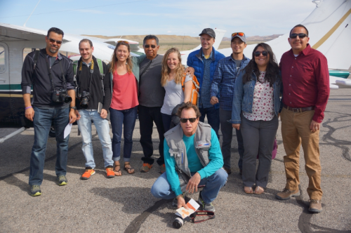 May 23rd, 2016: Climbers and tribal representatives gathered together to discuss the future management of southeast Utah. Photocredit: EcoFlight 