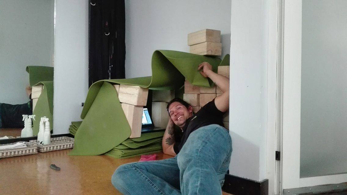 Sharp End guest Steven Lozano shows off his homemade recording studio.