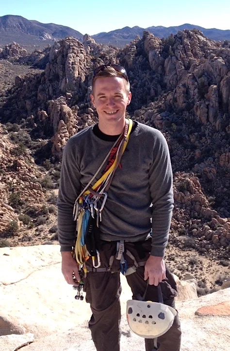 Climbing in Southern California.