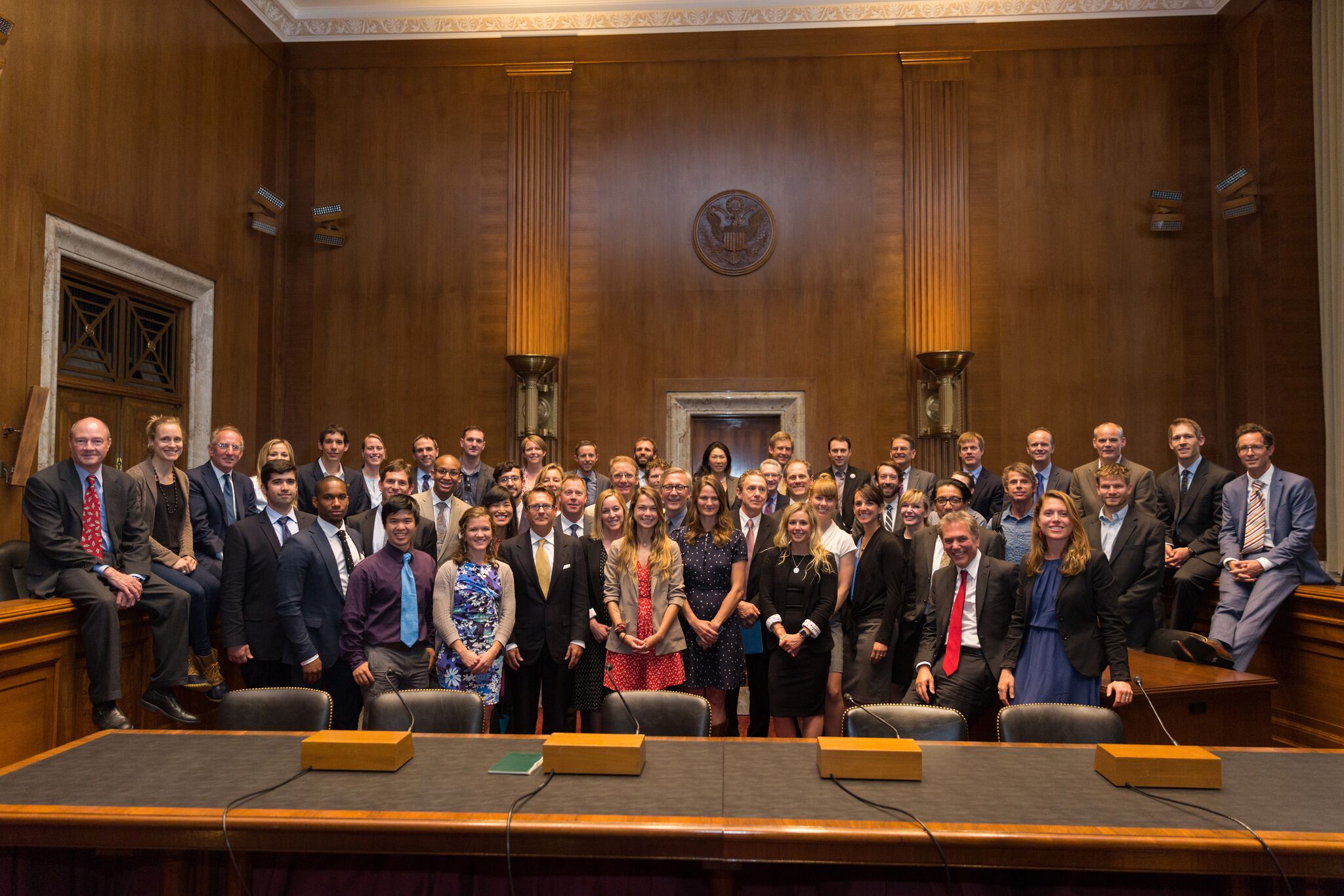The lobbying group at the Capital. Stephen Gosling photo. 