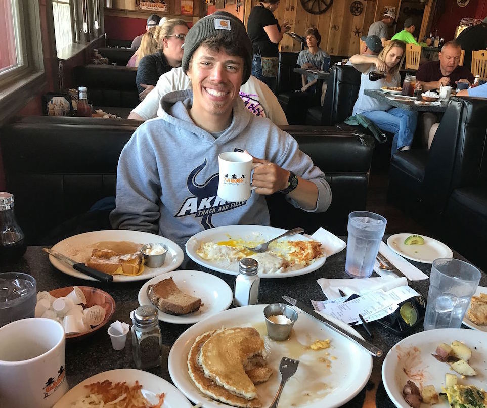 A much-anticipated breakfast after escaping the Yosemite backcountry.