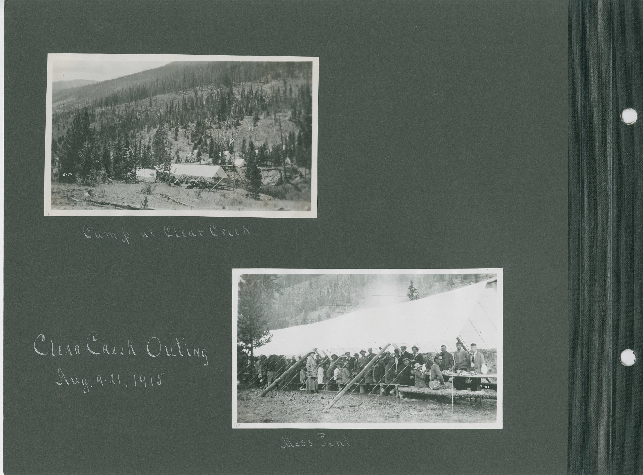 Clear Creek Outing, Aug. 9-21, 1915