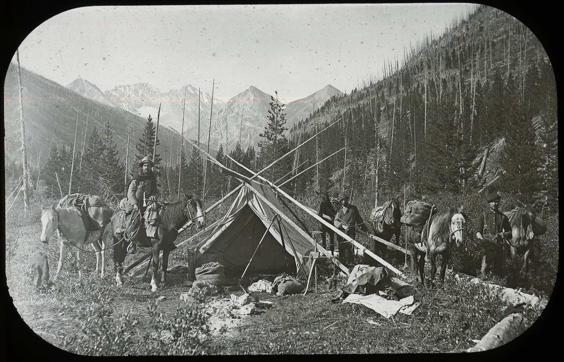 Camp in the Canadian Rockies