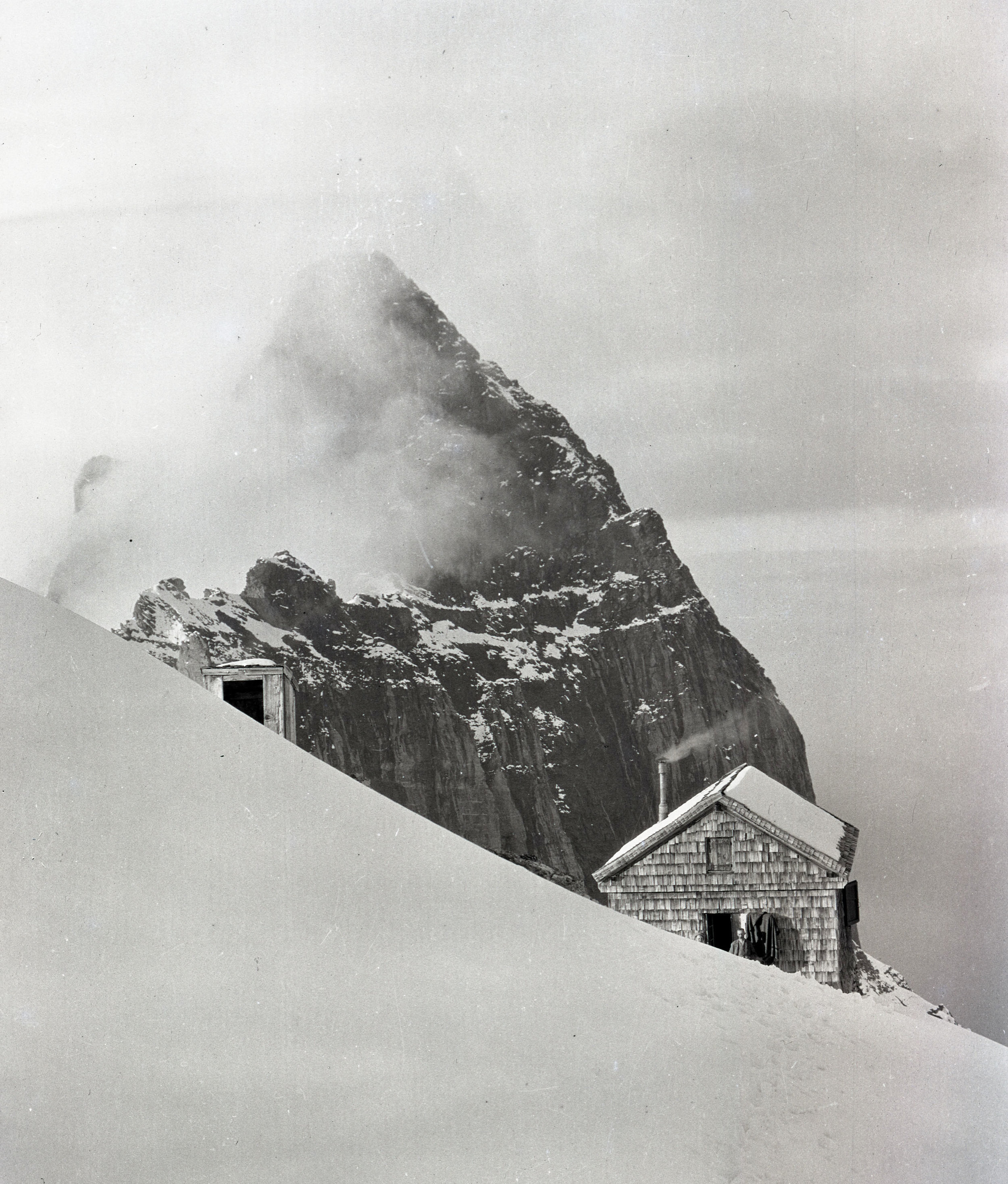  Dossenhütte and Gstellihorn in the background in the Swiss Alps 