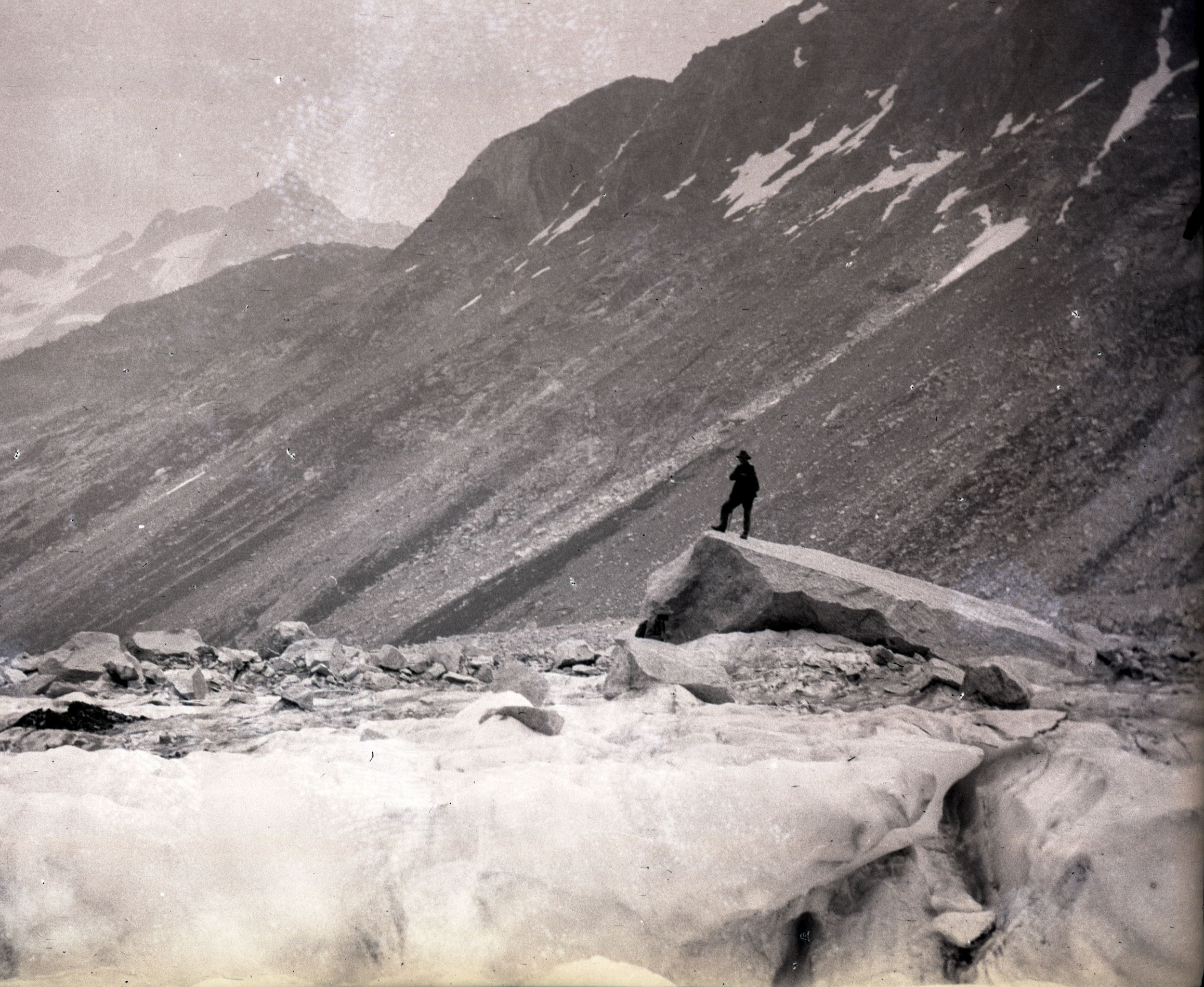  Pausing to admire the view in the Selkirks 