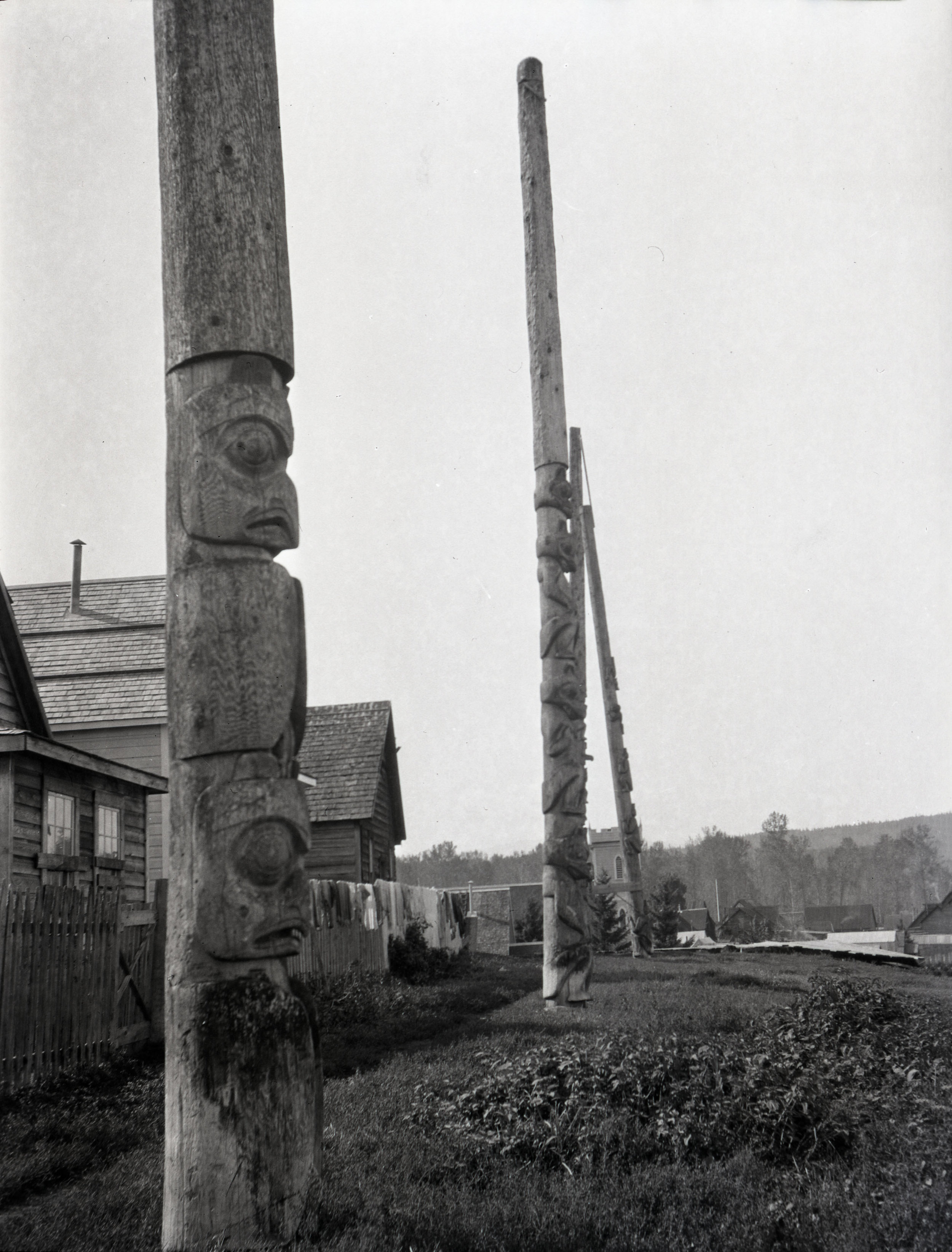 Totem poles at Hazelton, British Columbia
