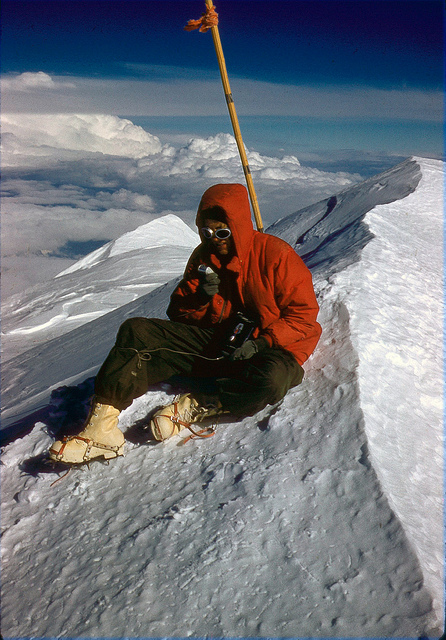  At the summit we took a few pictures, spoke some garbled nonsense into the tape recorder we had brought with us, and rested ourselves for the journey down.     