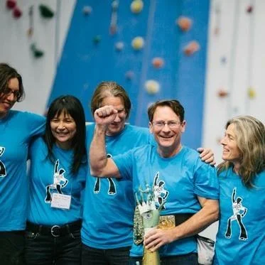 Powers at an AAC Climbers' Gathering prior to an Annual Dinner.
