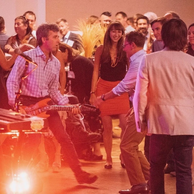 Powers on the dance floor at AAC's Excellence in Climbing event (photo: Alton Richardson).