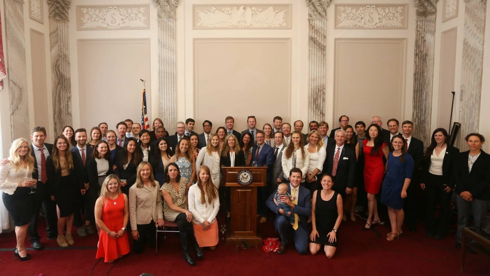 Powers and the many attendees of the 2019 Climb the Hill event in D.C. (photo: Stephen Gosling).