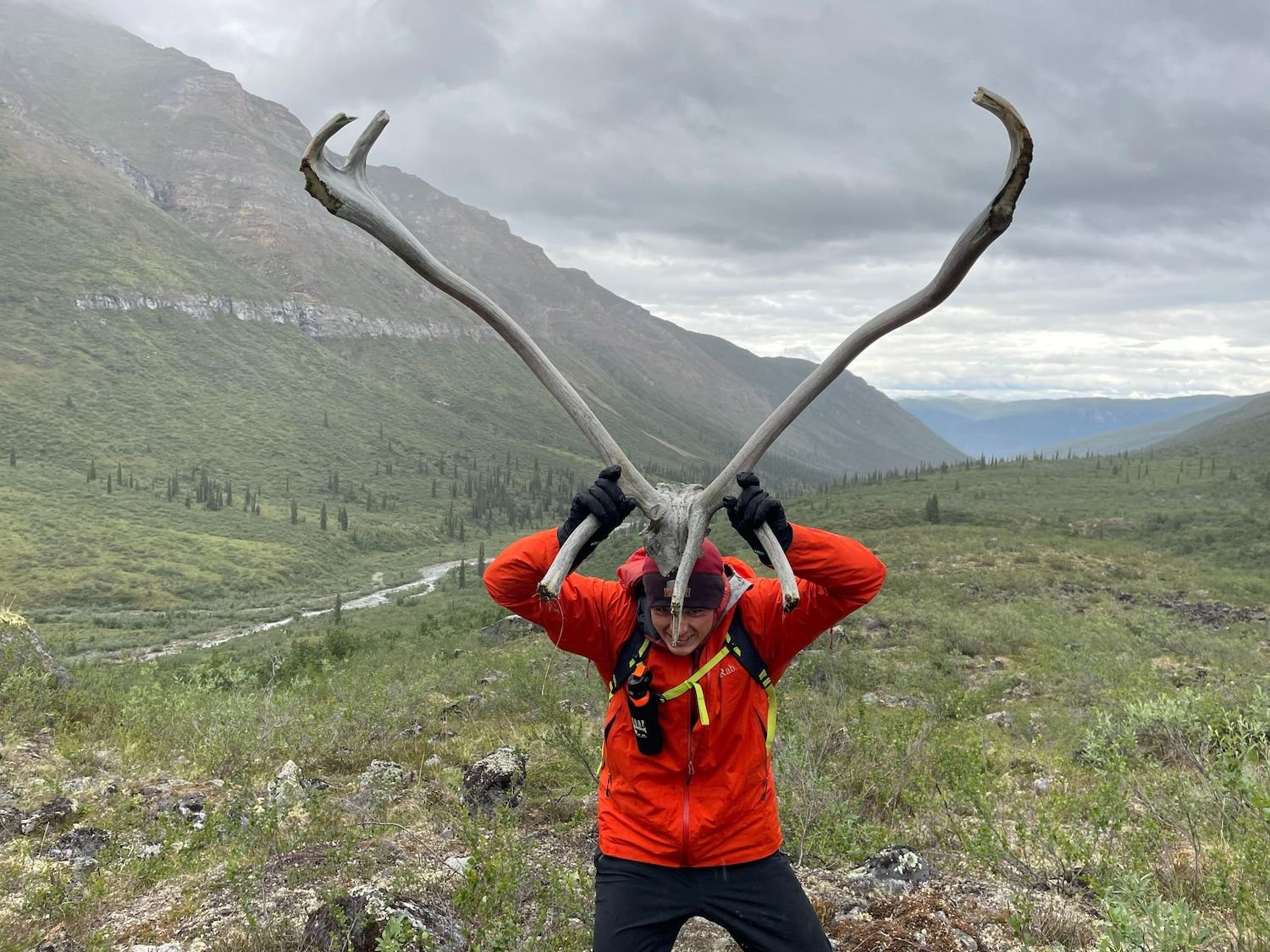  Rainy-day entertainment at the confluence of the Arrigetch and Aquarius valleys. 