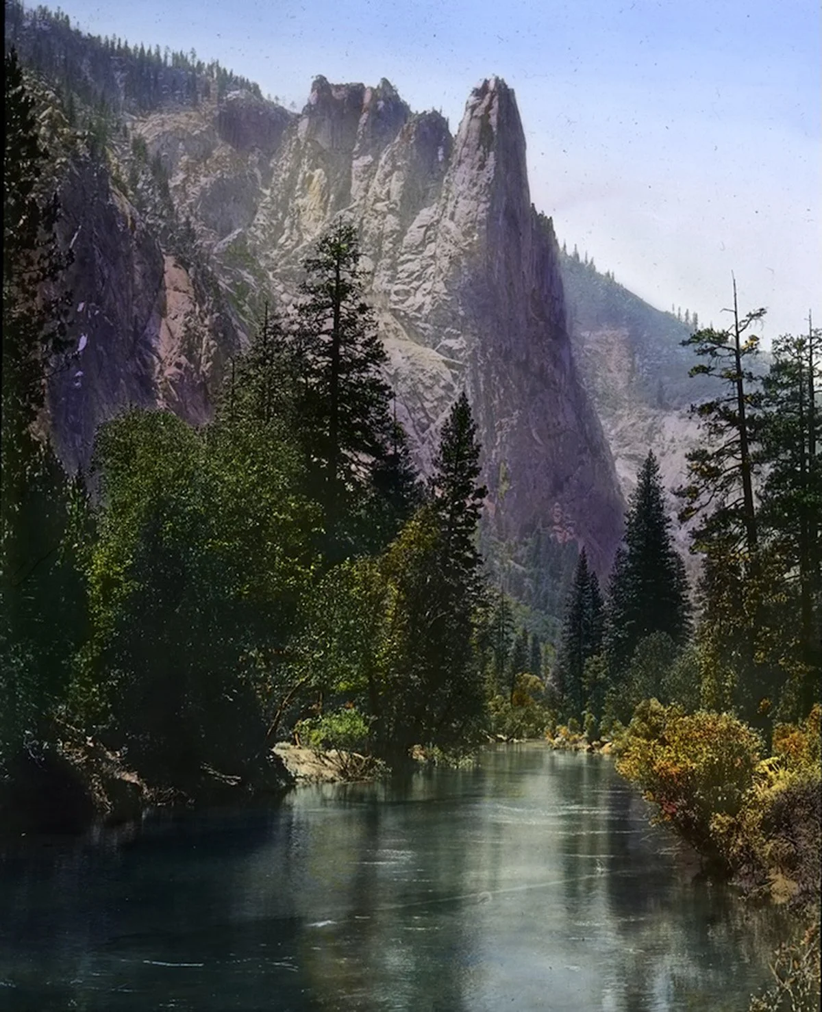 Lantern_00239_Sentinel Rock circa 1916, Mountain Views Collection.jpg