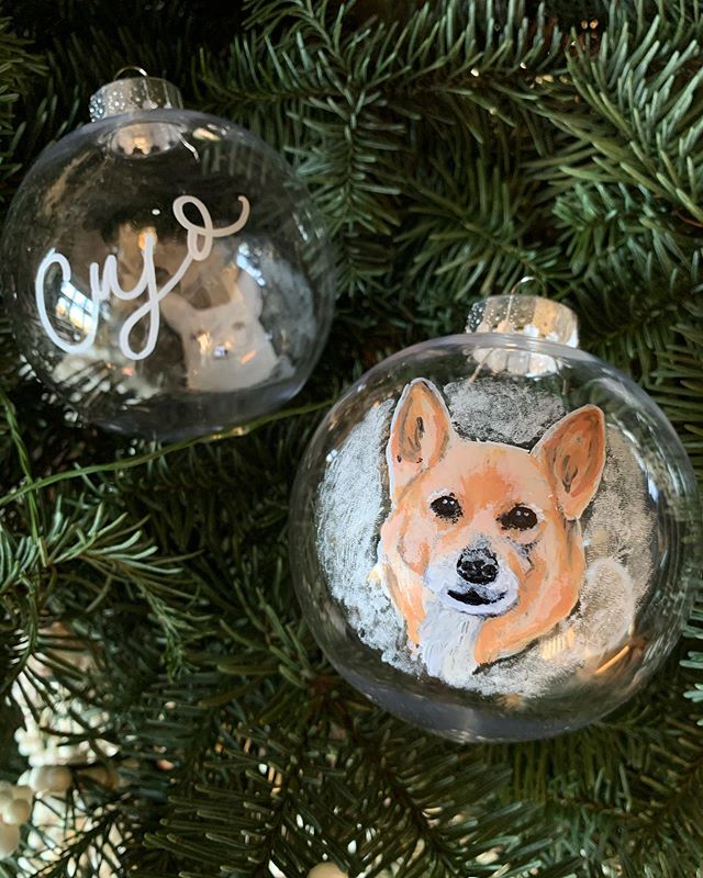 Custom dog ornaments are the best kind of ornaments 😍🙌🏼🐶