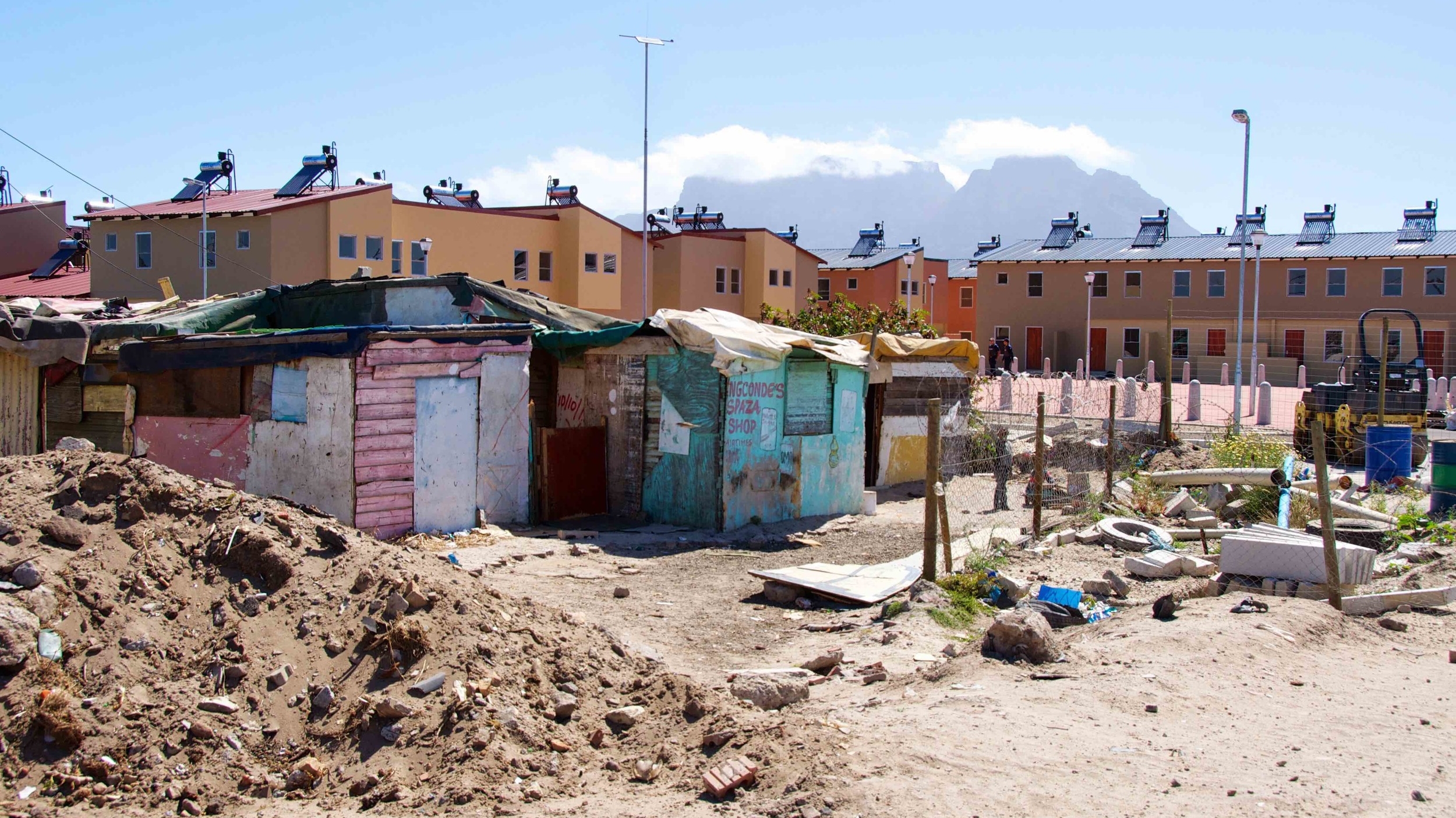 In performance reporting, housing projects are sometimes repackaged as informal settlement upgrading. (Source: Niels Frydenholm, Google Plus Images CC, 17 Nov 2014)