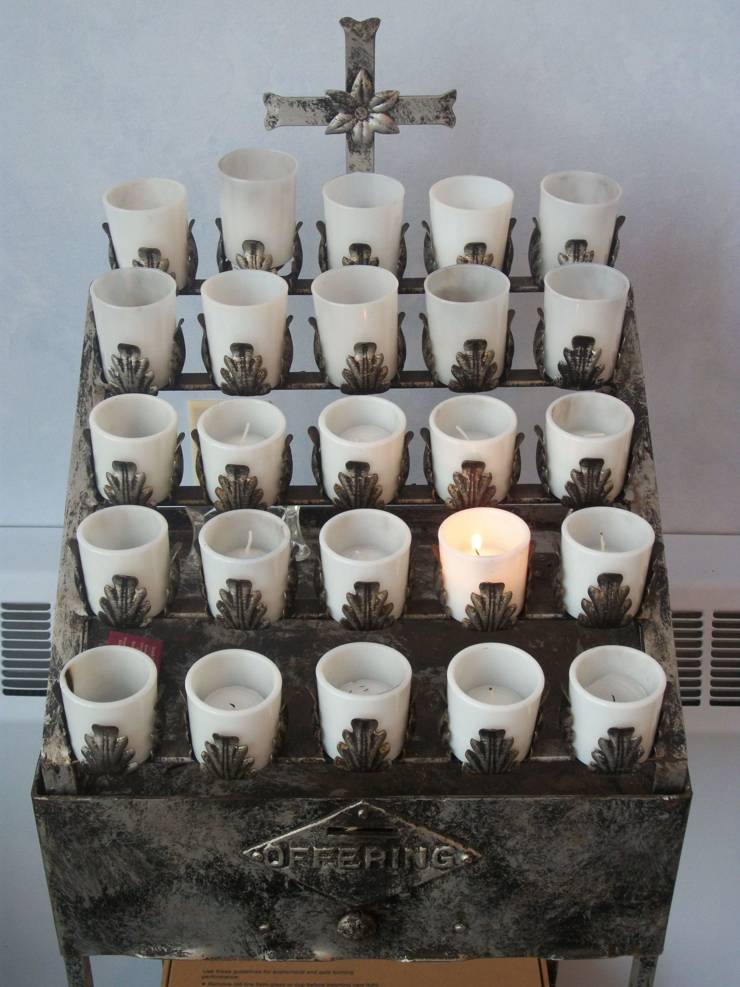 Votives in St. Michael's.