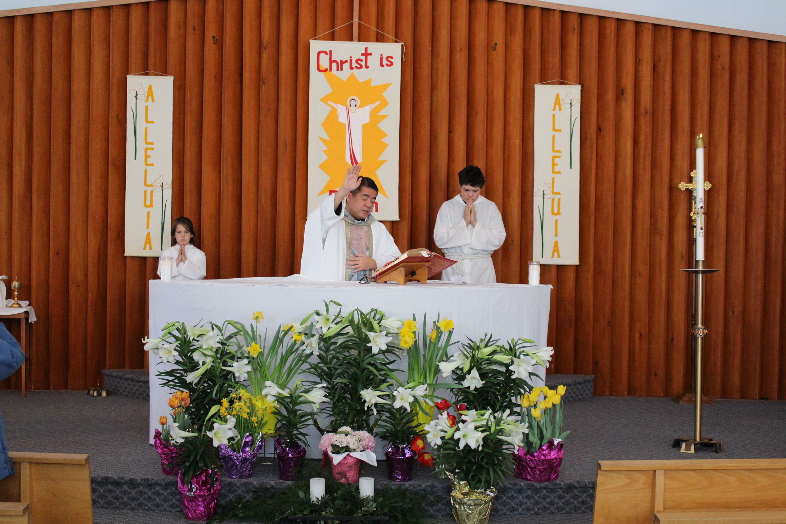 Easter morning Mass, St. Michael's.