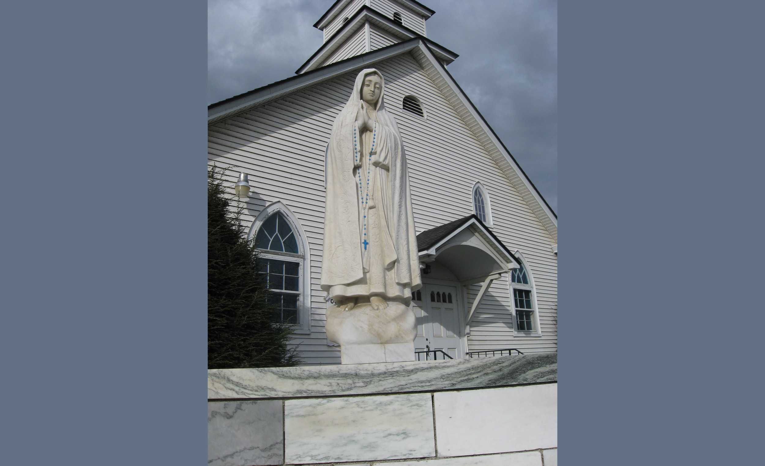Statue of the Blessed Virgin at Our Lady of Fatima.