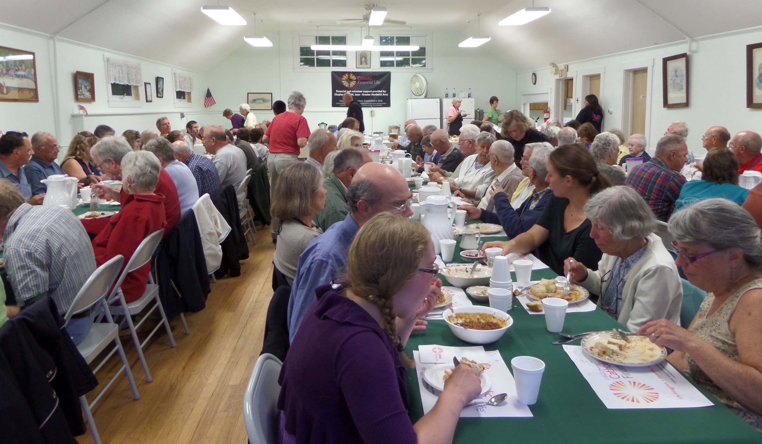 Wonderful crowd at our annual Chicken Supper at St. Michael's.