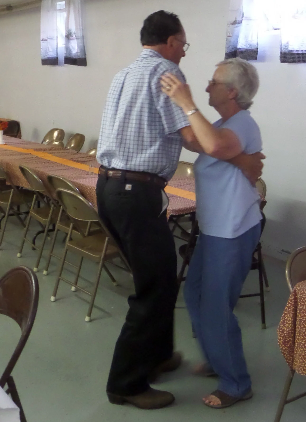 Dancing to the Lussier's great sound!