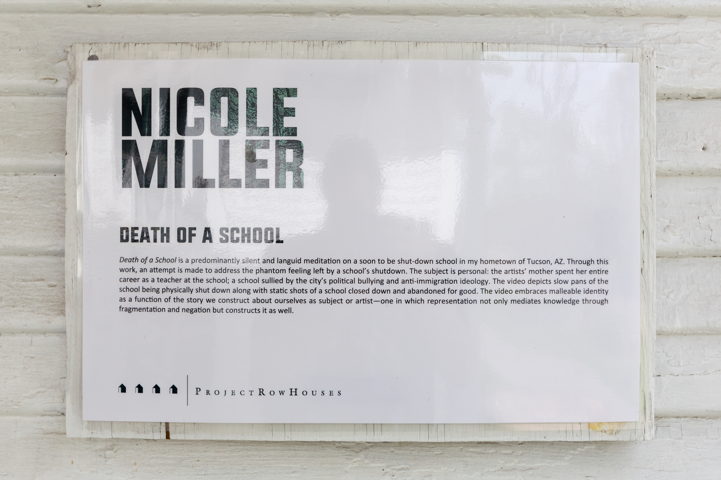  Nicole Miller, Death of a School 