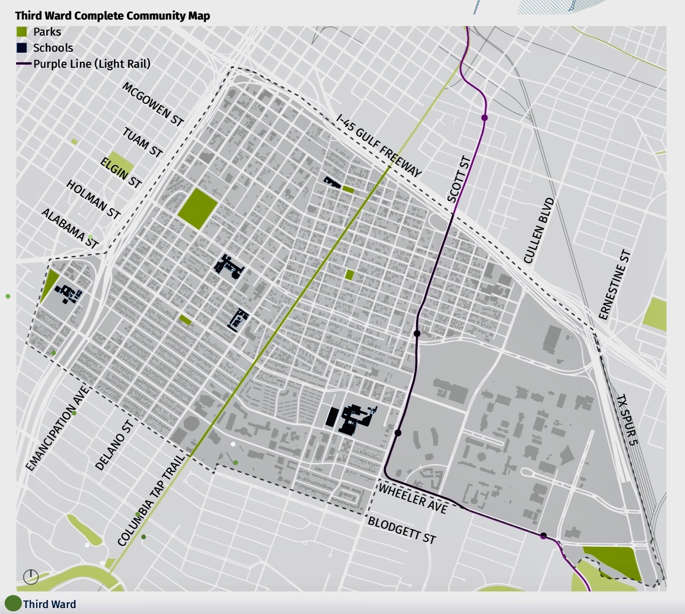 Map of Third Ward (2018)