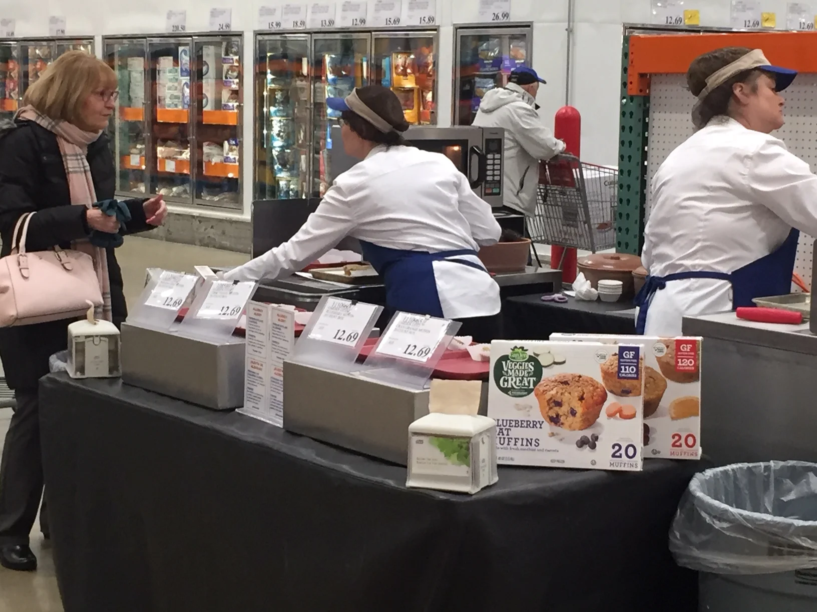 Southeast Costco Sampling 2 Muffins and 2 Frittatas (9/269/29