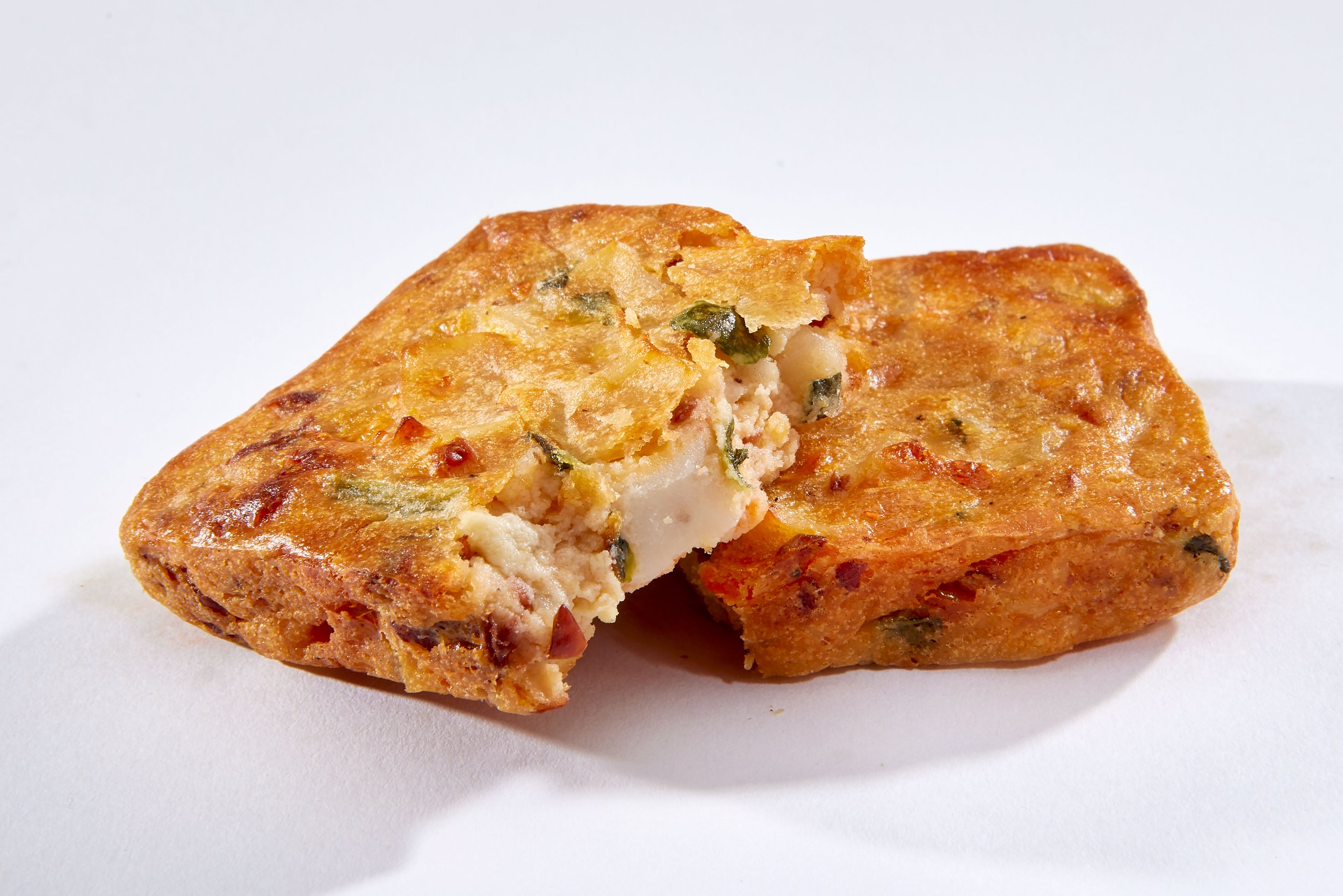 potato bake cut in half