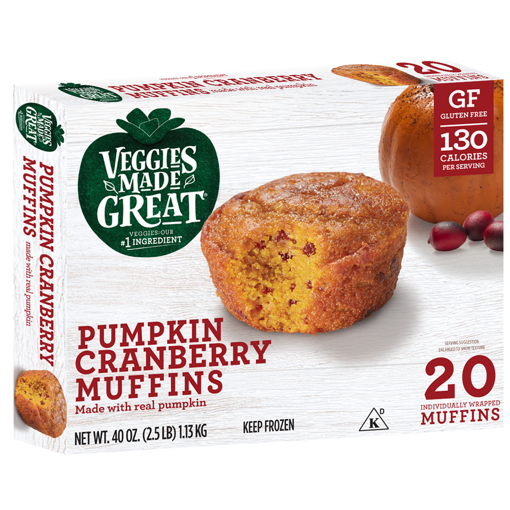 20ct Pumpkin Cranberry muffins