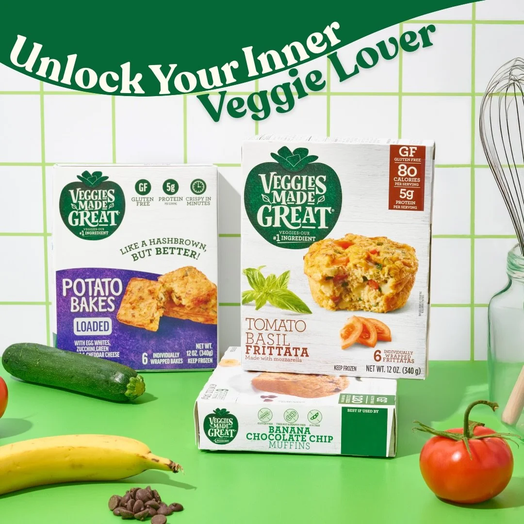 Breakfasts, snacks, and everything in between - made with veggies, made for real life, MADE GREAT ✨