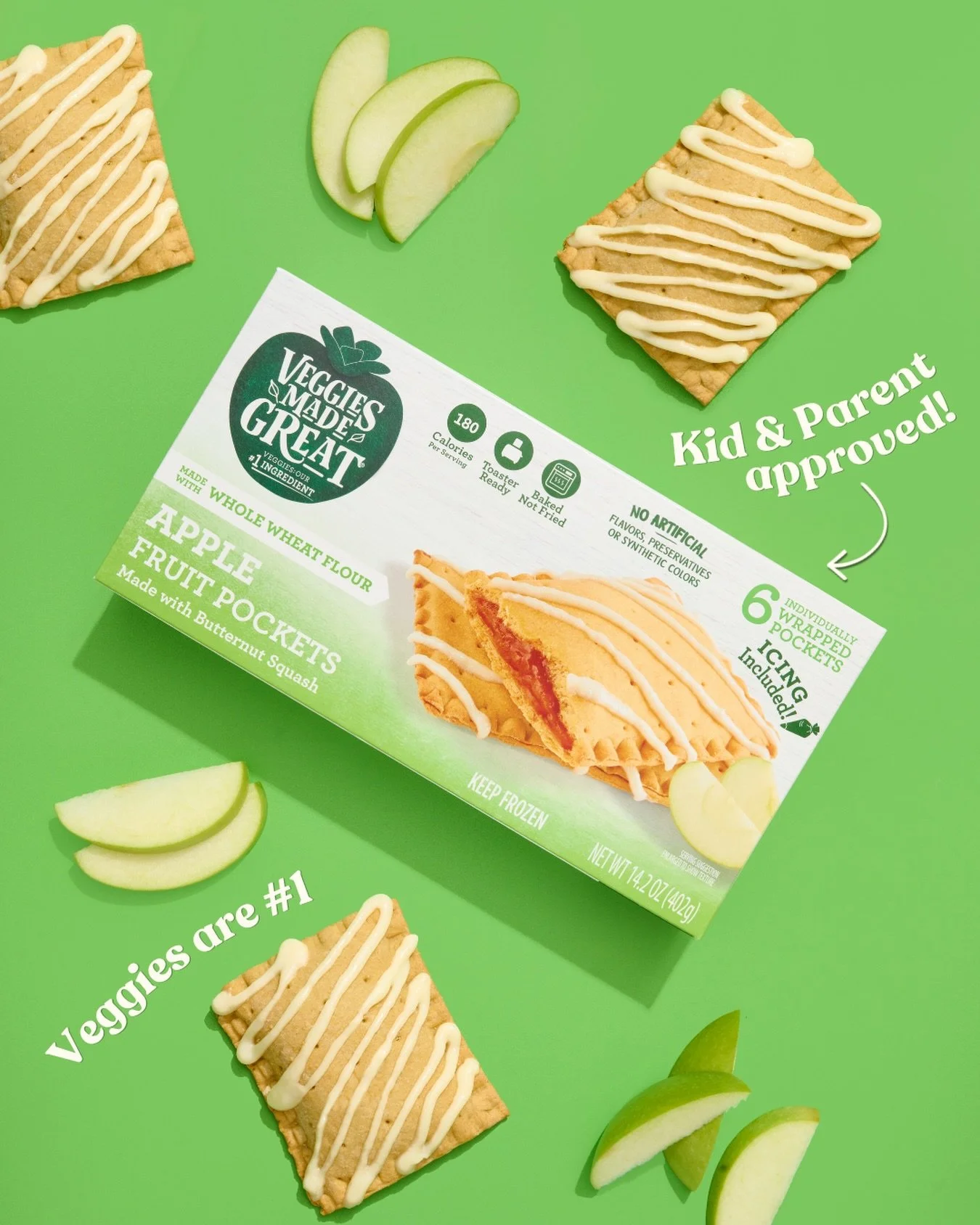 Parents love &lsquo;em. Kids love &lsquo;em. Everyone loves the fact that breakfast just got way easier. 🍏✨
Our NEW Apple Fruit Pockets are bringing major toaster energy with real fruit filling and a veggie-powered twist you can feel good about. 💚