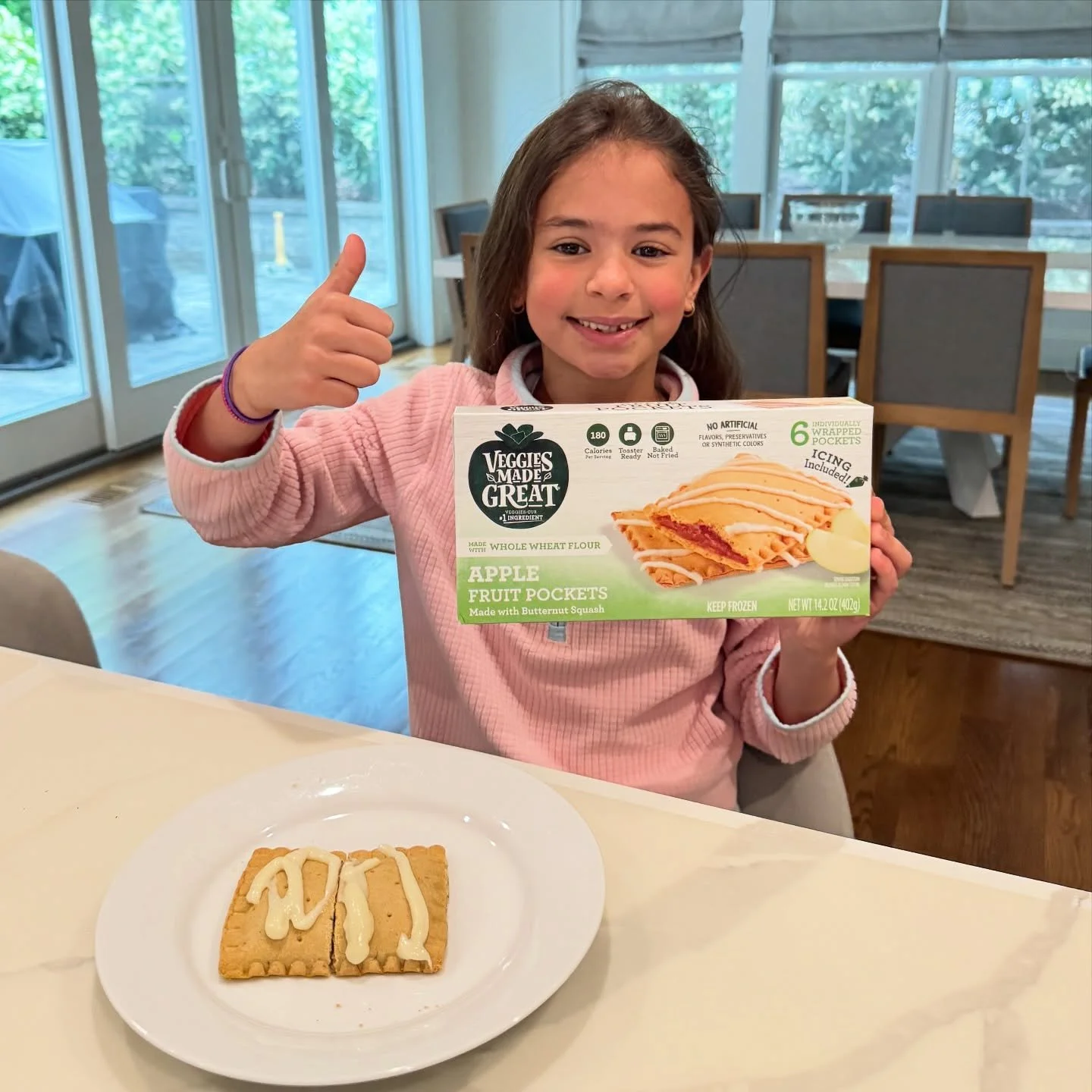 One thing about kids: they&rsquo;ll always tell you the truth about what tastes good 😂

Between the icing, the crust, and the apple filling, these Fruit Pockets got a thumbs up and were gone quick. Love seeing little VegHeads approve 💚🍏