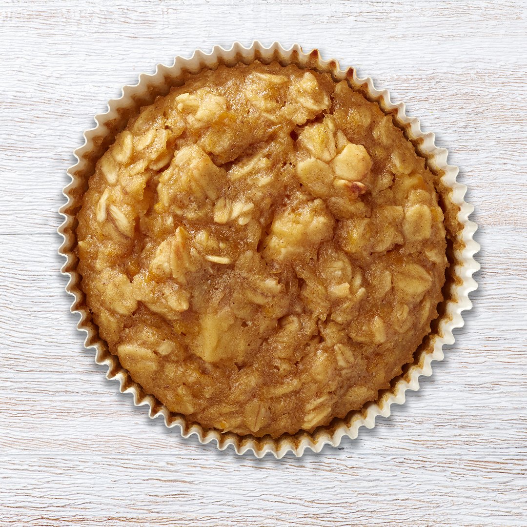 overhead of apple cinnamon oatmeal