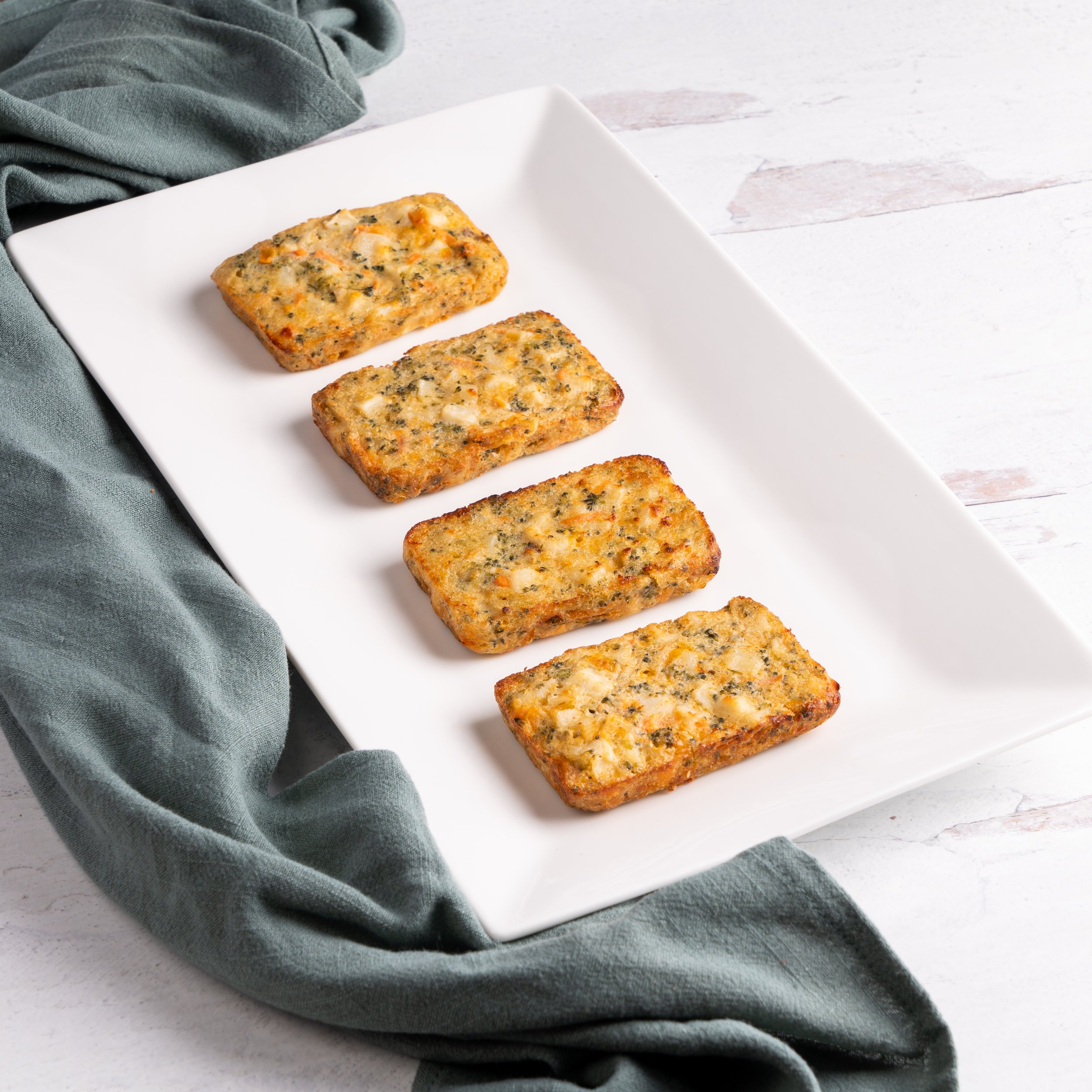 potato bakes on plate
