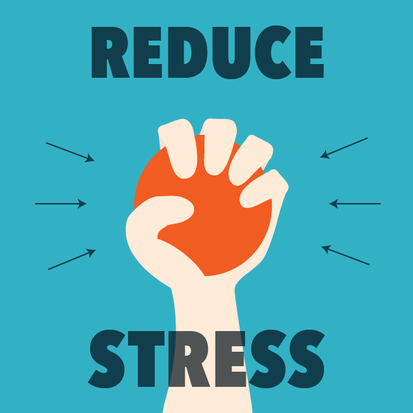 A hand squeezing a stress ball. Reducing stress can support your endocannabinoid system.
