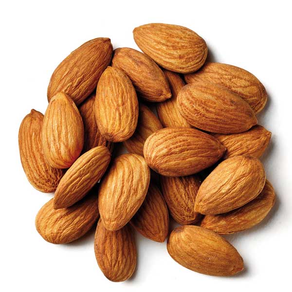 A handful of almonds. Almonds are an excellent source of Vitamin B2, a nutrient that is commonly depleted in people with depression.