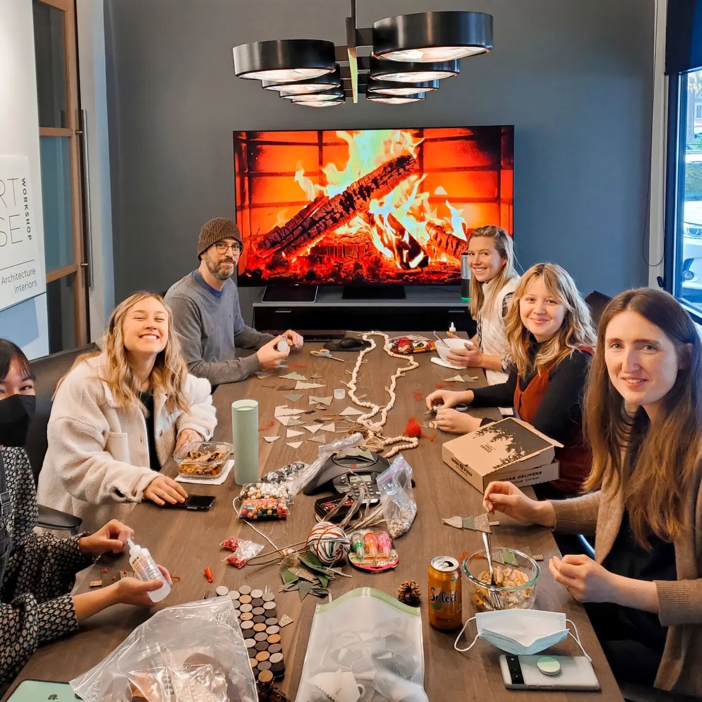 'Twas the week before Christmas and the Shugart Wasse Workshop has been transformed by our talented team of elves! 🧑🏻&zwj;🎄 🎄

We've had so much fun this month crafting with discontinued samples in front of our makeshift fireplace, getting creati