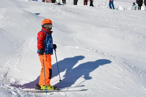 RUTT WORLD CUP MOGUL PANTS, NEON ORANGE INSULATED, w/White Patch