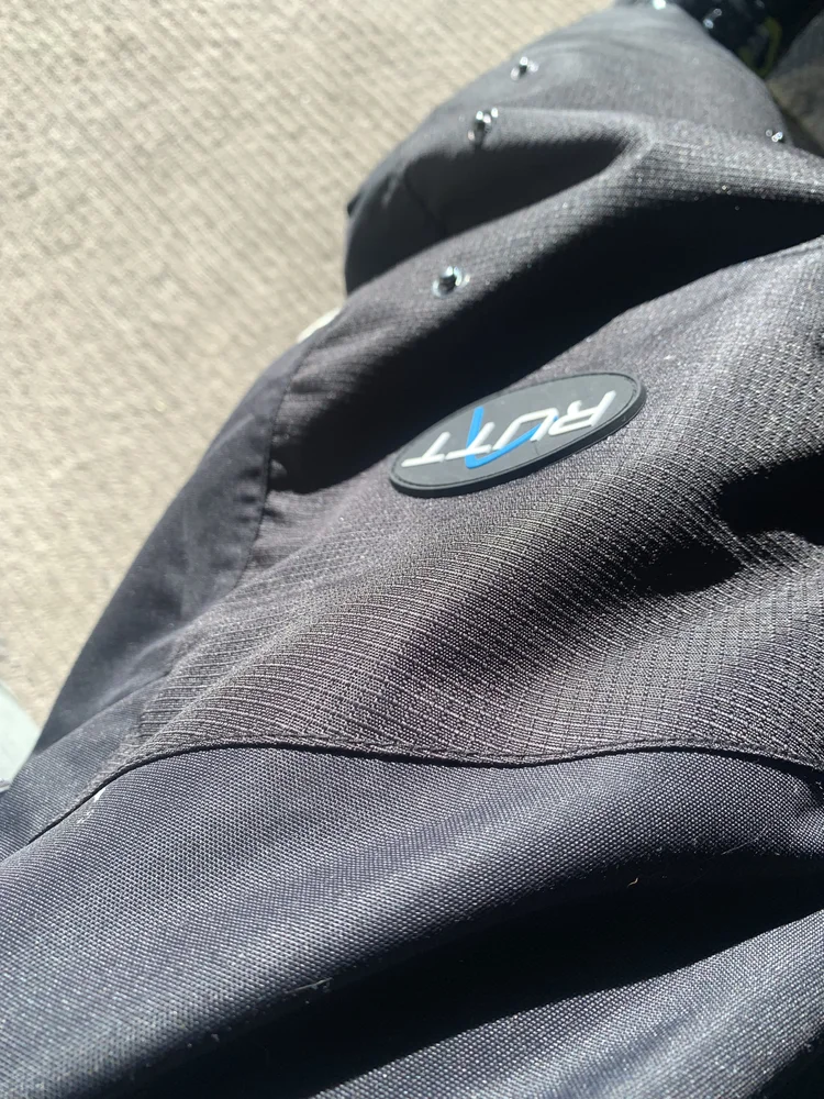 RUTT MOGUL スキーウェア モーグルパンツ M ブラック 膝当て付き CLASSIC MOGUL PANTS, BLACK INSULATED W/ White Patches — RUTT