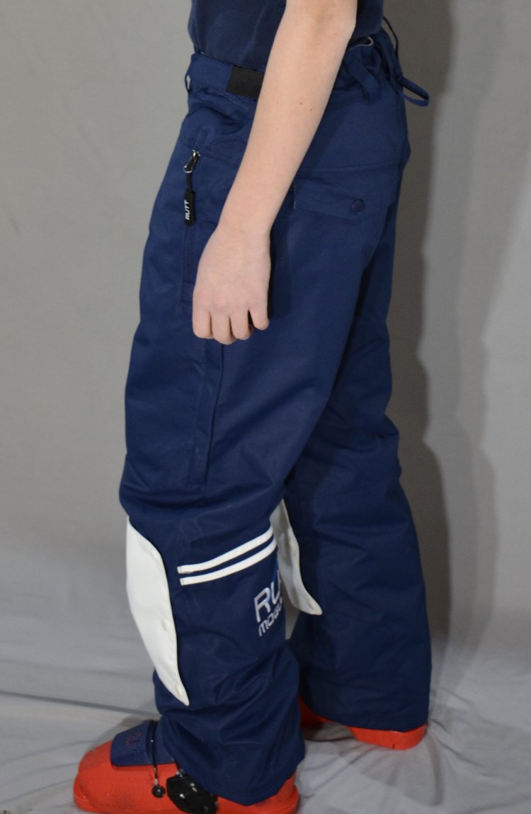 RUTT WORLD CUP MOGUL PANTS, NAVY INSULATED, White Patch Sets
