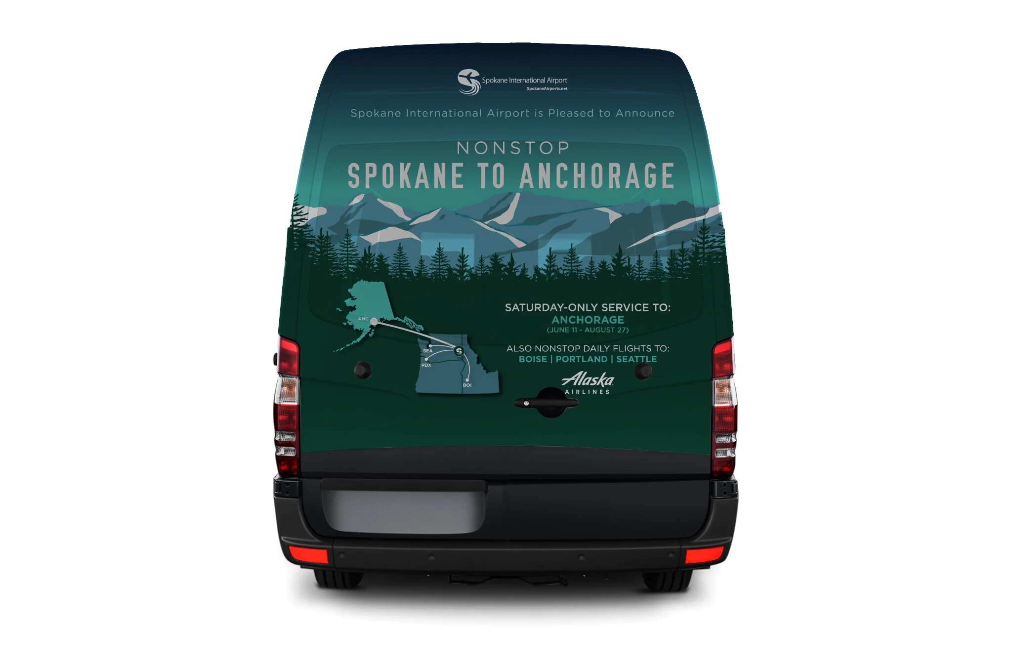 Spokane International Airport Nonstop to Alaska
