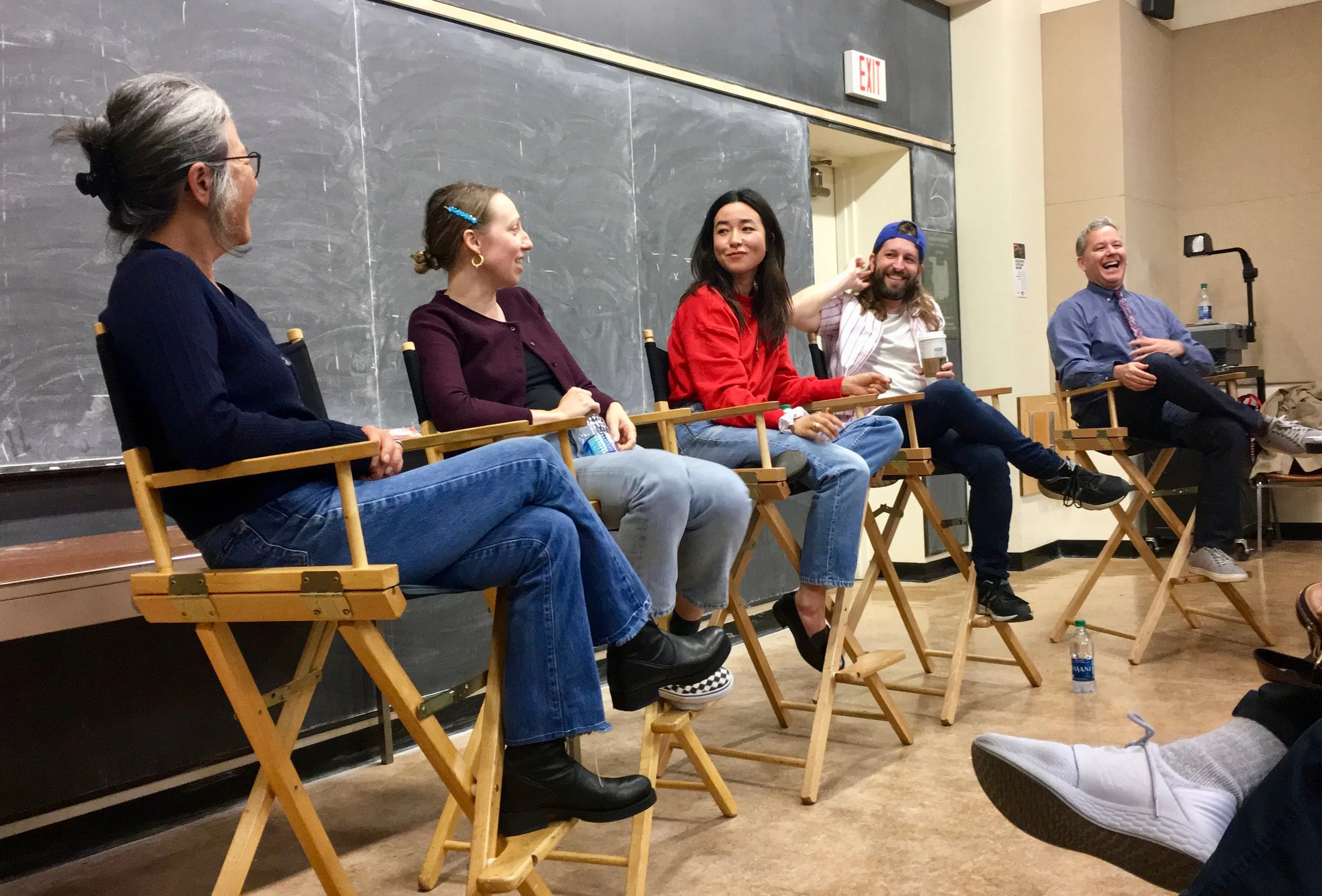 Moderating a UCLA panel with PEN15 creators Anna Konkle, Maya Erskine, Sam Zvibleman, and Maya’s mom (on the show and IRL!) Mutsuko Erskine.