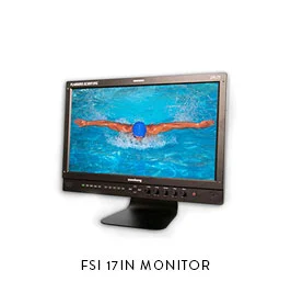 FSI 17IN MONITORFlander’s Scientific CM171 17in SDI50ft BNC, 25ft BNC, 25ft BNCGold mount power plate 