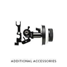 ADDITIONAL ACCESSORIESMFF-2 Follow FocusDJI Wireless Focus UnitRed Rock shoulder rigTripods / Monopods / Mounting hardware / etc.