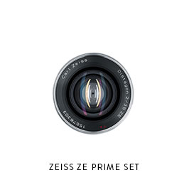 ZEISS ZE PRIME SET (Canon EF mount, lens gears, 77mm fronts) 21mm f/2.8 25mm f/2.0 35mm f/1.4 50mm f/1.4 85mm f/1.4