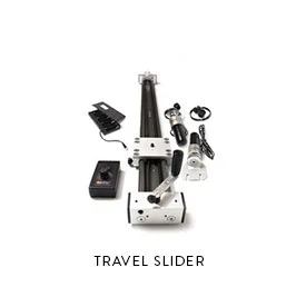 TRAVEL SLIDERMotorized for videoor timelapse motion1 meter in lengthIncluding Manfrotto 503 headand induro tripod