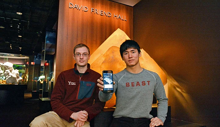 Student-designed app guides Peabody visitors through new mineral and gem hall