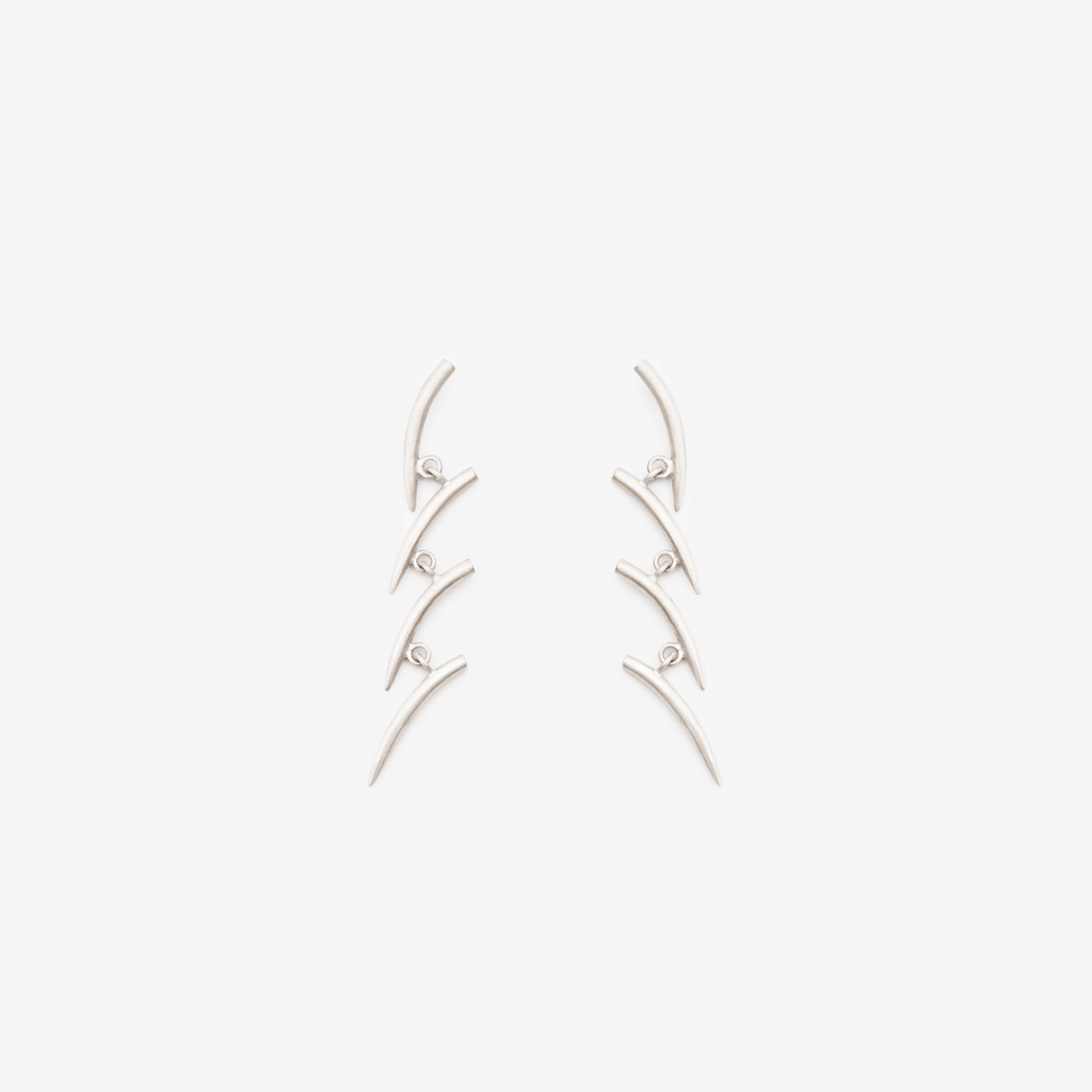milky way dangling earring with 4 tier branch